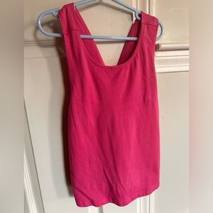 Mini Boden Cerise Pink cross over tank age 8-9